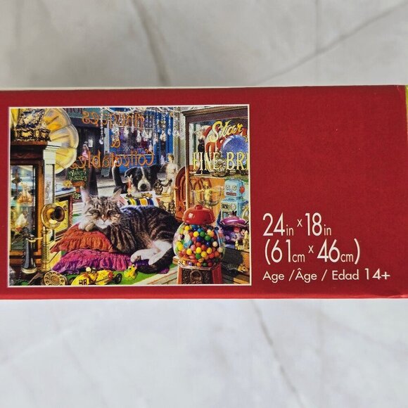 Buffalo Games CATS Curiosity Shop Cat 750 Piece Jigsaw Puzzle NWT Family Gift - Picture 7 of 8